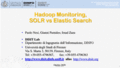 Corso BigDataArc: Hadoop vs performance, SOLR vs Elastic Search