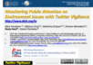 Monitoring Public Attention on Environment Issues with Twitter Vigilance (SLIDE)
